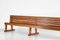 Large Solid Oak French Church Benches, 1960s, Set of 2 7