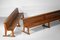 Large Solid Oak French Church Benches, 1960s, Set of 2 14