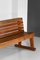 Large Solid Oak French Church Benches, 1960s, Set of 2, Image 4