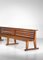 Large Solid Oak French Church Benches, 1960s, Set of 2, Image 13