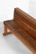 Large Solid Oak French Church Benches, 1960s, Set of 2, Image 9