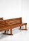 Large Solid Oak French Church Benches, 1960s, Set of 2 17