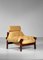 Sessel aus Gelbem Leder und Jacaranda Brasilianischem Design von Percival Lafer, 1960er 11
