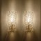 Handmade Brass and Glass Wall Lights by J.T. Kalmar, Set of 2 10
