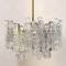 Large Modern Three-Tiered Ice Glass Chandelier from Kalmar, Image 6
