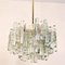 Large Modern Three-Tiered Ice Glass Chandelier from Kalmar 5