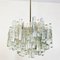 Large Modern Three-Tiered Ice Glass Chandelier from Kalmar, Image 2