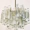 Large Modern Three-Tiered Ice Glass Chandelier from Kalmar, Image 4