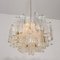Large Modern Three-Tiered Ice Glass Chandelier from Kalmar, Image 8