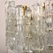 Large Modern Three-Tiered Ice Glass Chandelier from Kalmar, Image 3
