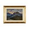 Cesare Gheduzzi, Mountain Landscape, Early 20th Century, Oil on Board, Framed 1