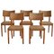 Model 1572 Dining Chairs by Karl Schroeder for Fritz Hansen, Denmark, 1930s, Set of 5 1