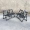 Vintage Black Folding Chairs, Set of 4 1