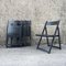Vintage Black Folding Chairs, Set of 4, Image 10