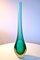Vase en Verre Murano Vert par Flavio Poli pour Seguso Vetri d'Arte, Italie, 1960s 2