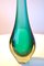 Jarrón italiano de cristal de Murano verde de Flavio Poli para Seguso Vetri d'Arte, años 60, Imagen 3