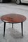 Round Rosewood Coffee Table with Brass Base from Cassina, 1950s 1