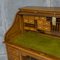 Antiker edwardianischer Schreibtisch mit Rolltür 7