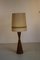 Floor Lamp with Wooden Base & Original Shade, 1960s 5