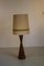 Floor Lamp with Wooden Base & Original Shade, 1960s, Image 5