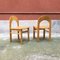 Italian Beech & Vienna Straw Dining Chairs, 1980s, Set of 4, Image 3