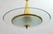 Mid-Century Modern Brass and Glass Ceiling Lamp from Fontana Arte, 1950s, Image 6