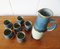 Greek Ceramic Jug & Drinking Cups from Kamini, 1970s, Set of 7 2