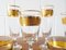 Bicchieri Mid-Century dorati, set di 12, Immagine 3