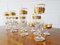 Mid-Century Gilded Glasses, Set of 12 5