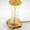Antique Neoclassical Style Glass & Brass Table Lamps, 1950s, Set of 2 7