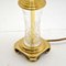 Antique Neoclassical Style Glass & Brass Table Lamps, 1950s, Set of 2 3