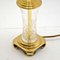 Antique Neoclassical Style Glass & Brass Table Lamps, 1950s, Set of 2, Image 3