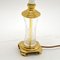 Antique Neoclassical Style Glass & Brass Table Lamps, 1950s, Set of 2 6