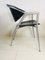 Vintage Italian Black & Gray Leather Dining Chairs from Calligaris, Set of 4, Image 20