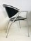 Vintage Italian Black & Gray Leather Dining Chairs from Calligaris, Set of 4 8