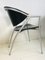 Vintage Italian Black & Gray Leather Dining Chairs from Calligaris, Set of 4, Image 8