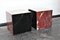 Italian Multi-Colored Marble Cube Tables on Wheels, 1980s, Set of 2 10