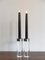 Italian Acrylic Glass Candleholders by Felice Antonio Botta, 1970s, Set of 2 2