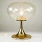 Mid-Century Table Lamp with Tulip Base & Volcanic Glass Shade from Doria Leuchten 5