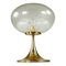 Mid-Century Table Lamp with Tulip Base & Volcanic Glass Shade from Doria Leuchten, Image 1