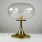 Mid-Century Table Lamp with Tulip Base & Volcanic Glass Shade from Doria Leuchten 4