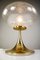 Mid-Century Table Lamp with Tulip Base & Volcanic Glass Shade from Doria Leuchten, Image 2