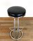 Swedish Leather Stool, 1970s, Image 4