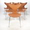 Set of Lily Swivel Chairs by Arne Jacobsen for Fritz Hansen, 1960s 4