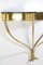 Mid-Century Italian Console Table in Brass and Glass 5