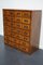 German Industrial Oak Apothecary Cabinet, Mid-20th Century 4