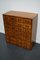 German Industrial Oak Apothecary Cabinet, Mid-20th Century 8