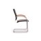 Schwarzer S74 Freischwinger aus Leder von Thonet 8