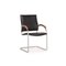 Black Leather S74 Cantilever Chair from Thonet 1