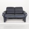 Ergoline Blue Leather Sofa by Willi Schillig 2